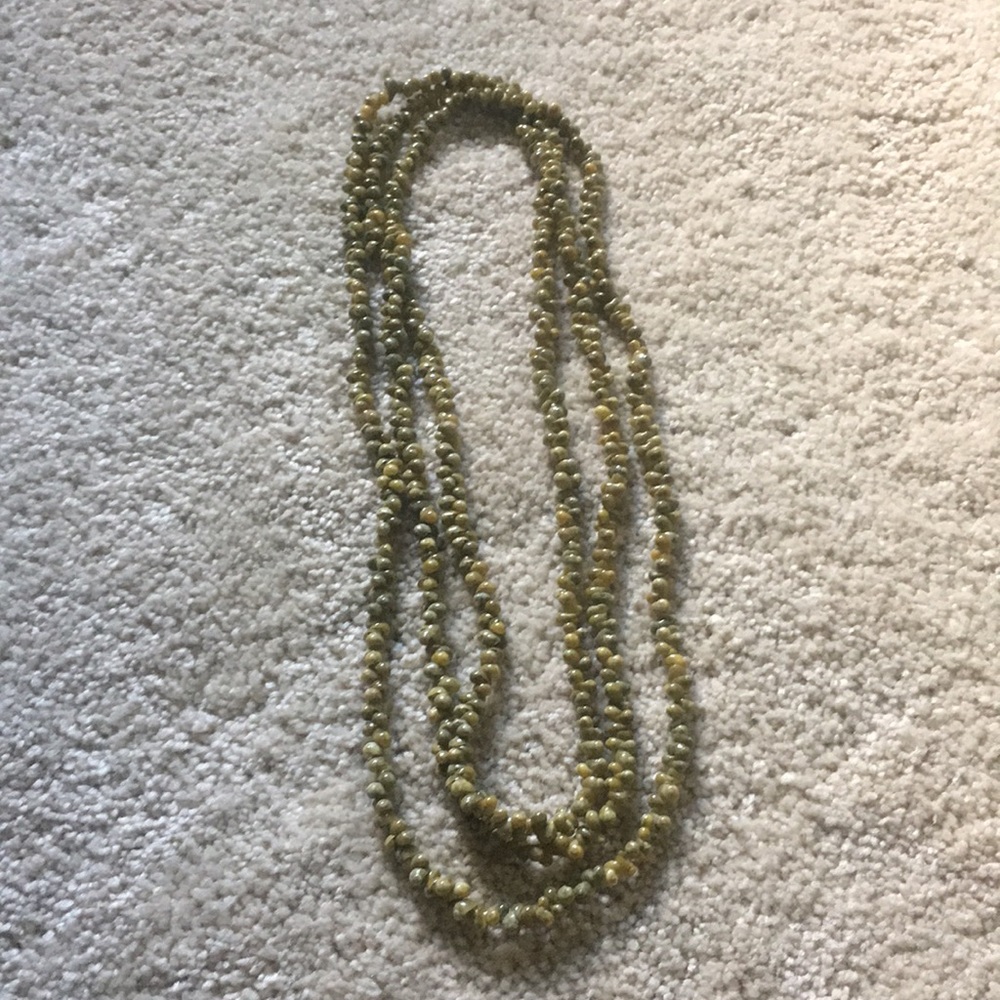 Olive Green Shell Necklace